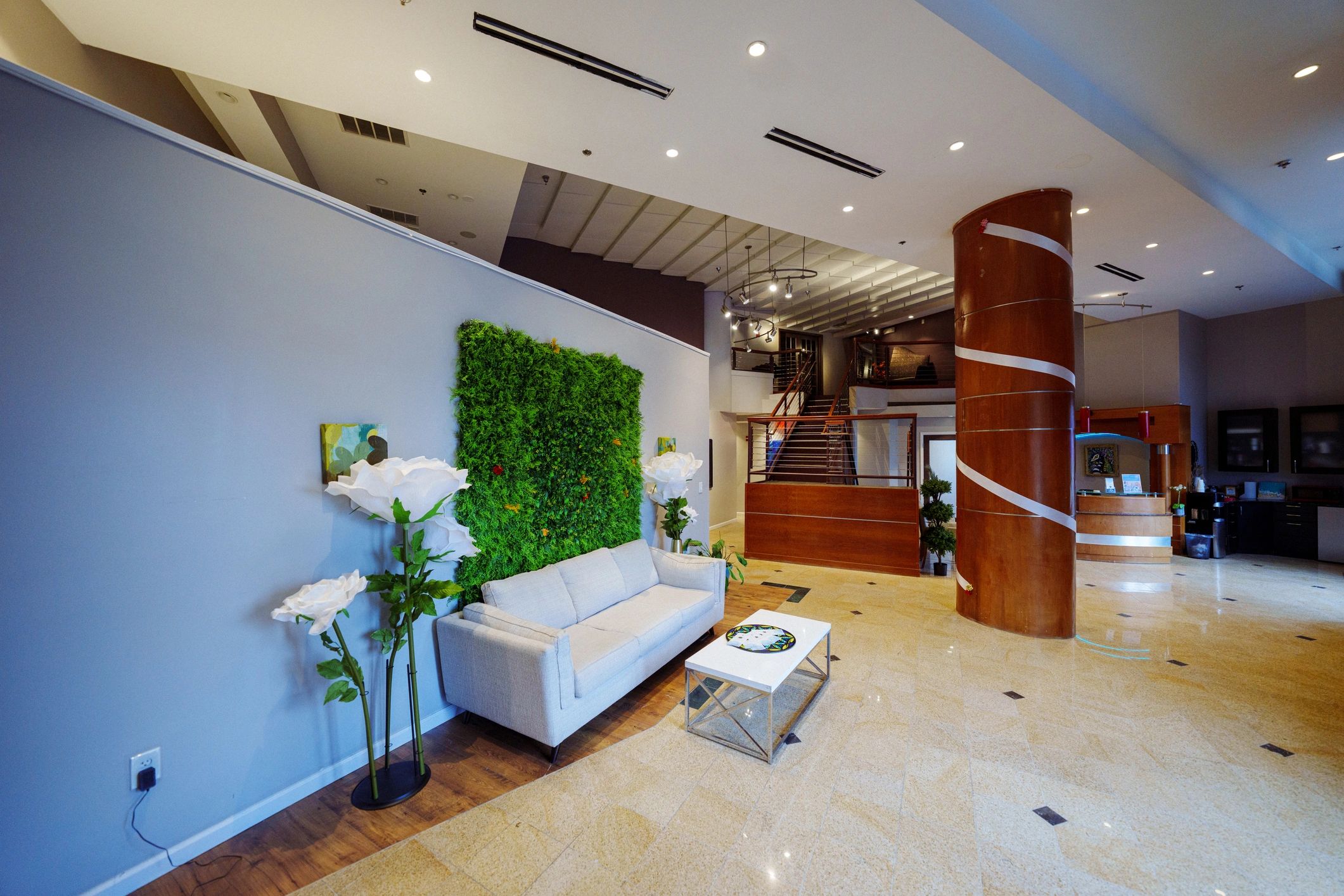Comfortable lobby seating area (representative image)