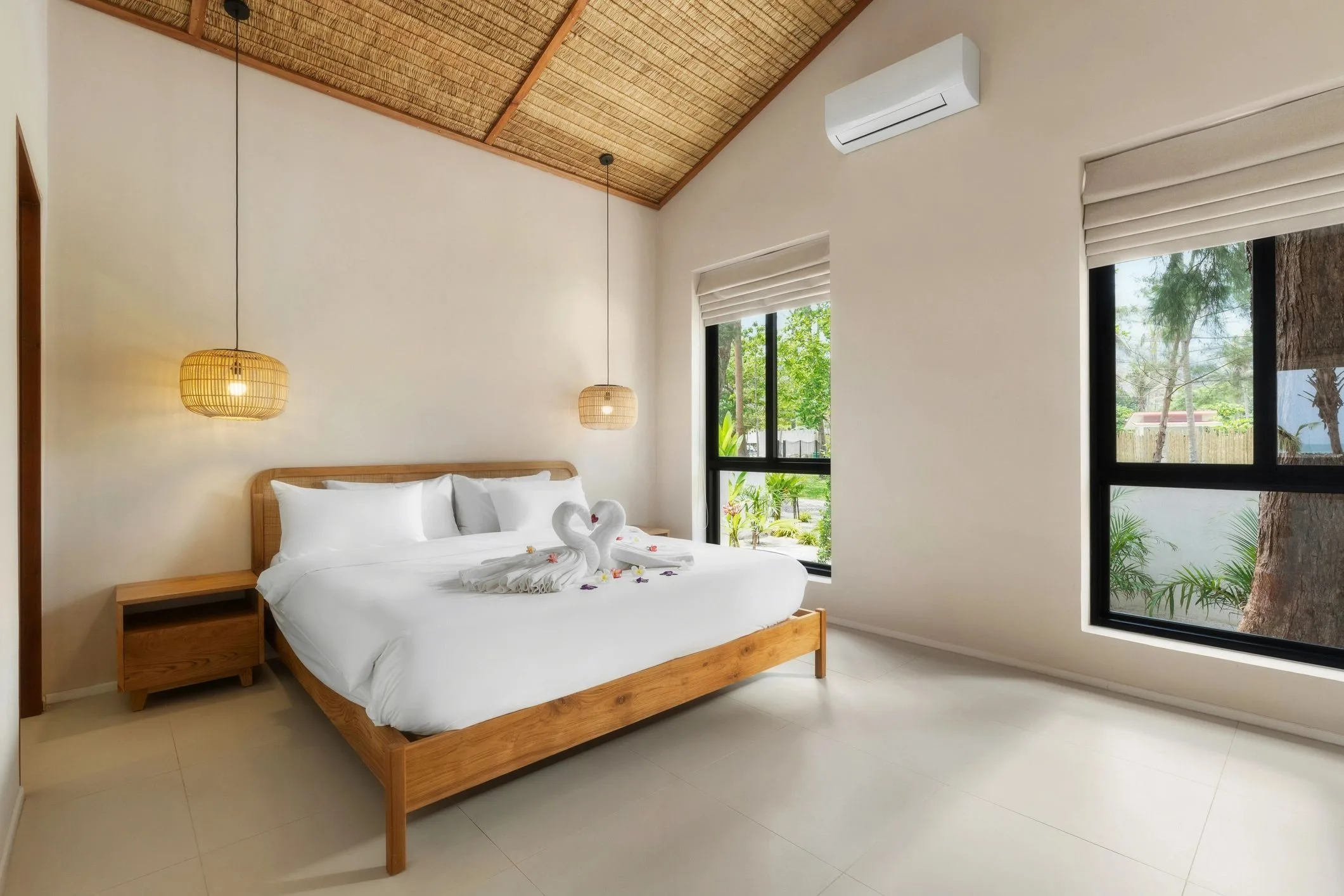 Premium room interior with warm lighting (representative image)