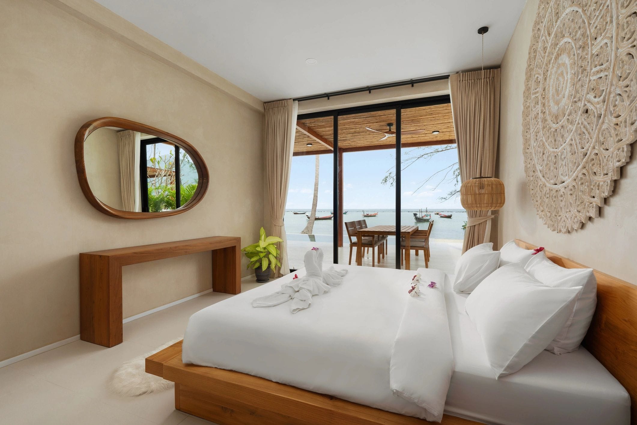 Comfortable bedroom interior representing clean accommodation
