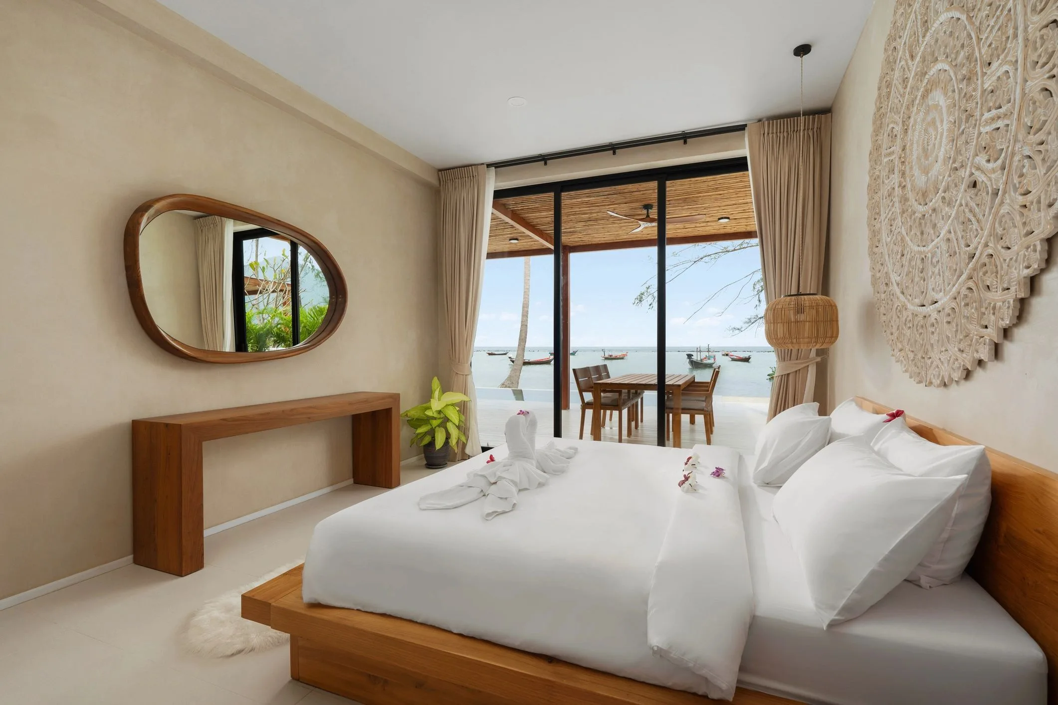 Comfortable bedroom interior representing clean accommodation